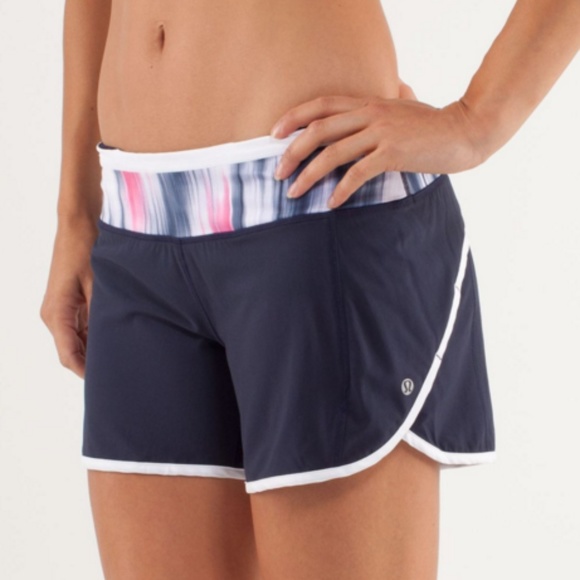 lululemon athletica Pants - Lululemon Turbo Run 4 Mirage Deep Indigo Shorts